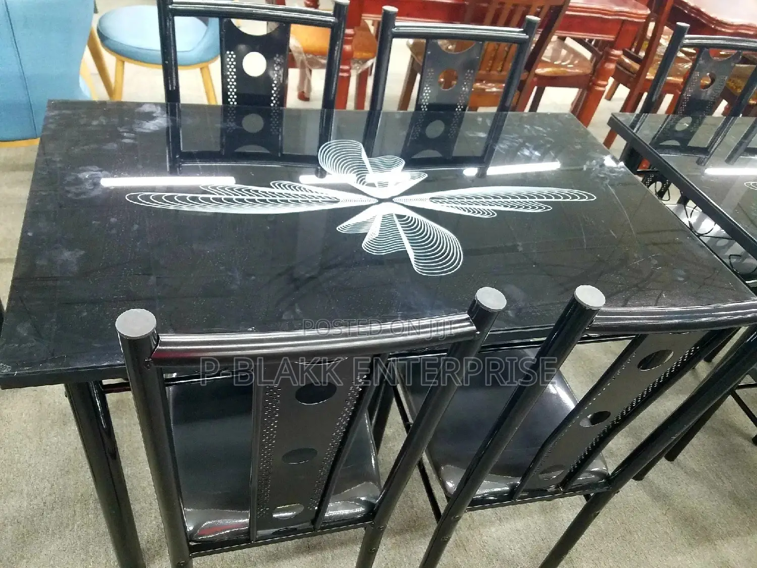 Glass Dining Table With 4 Chairs