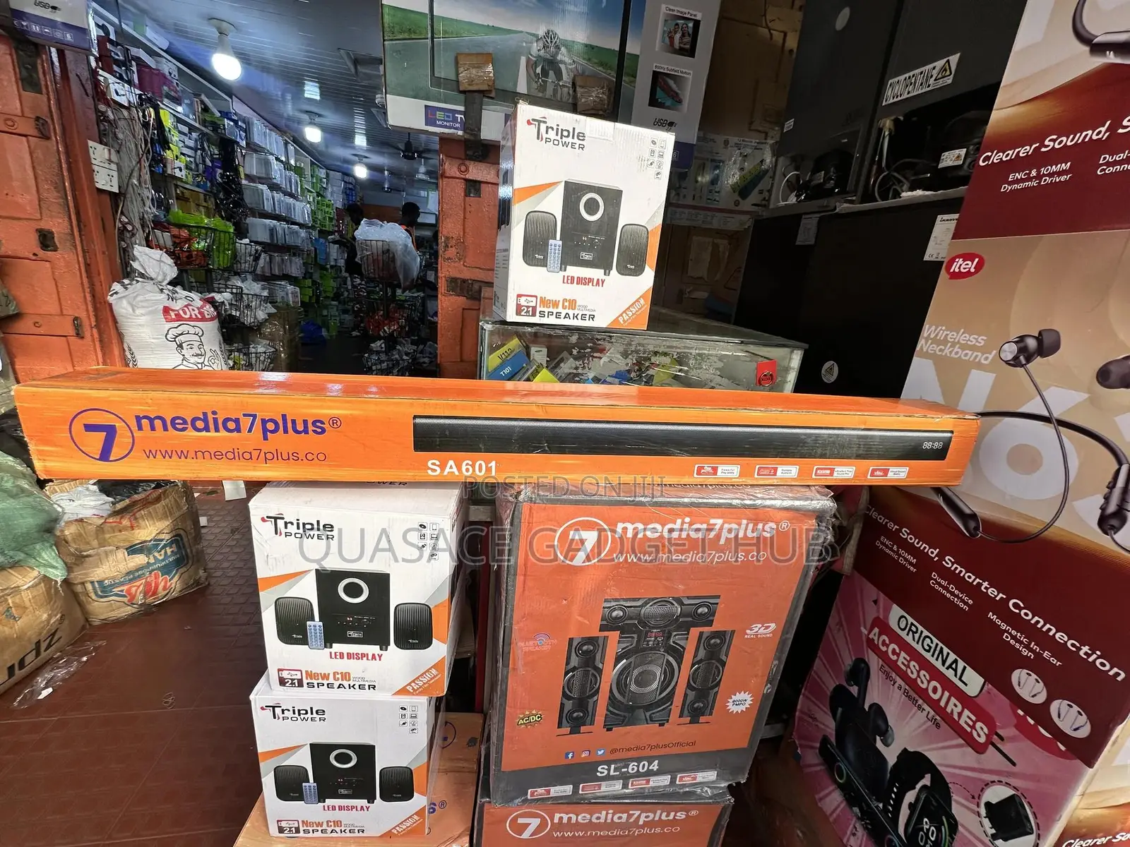 Media 7plus Soundbar With Bass