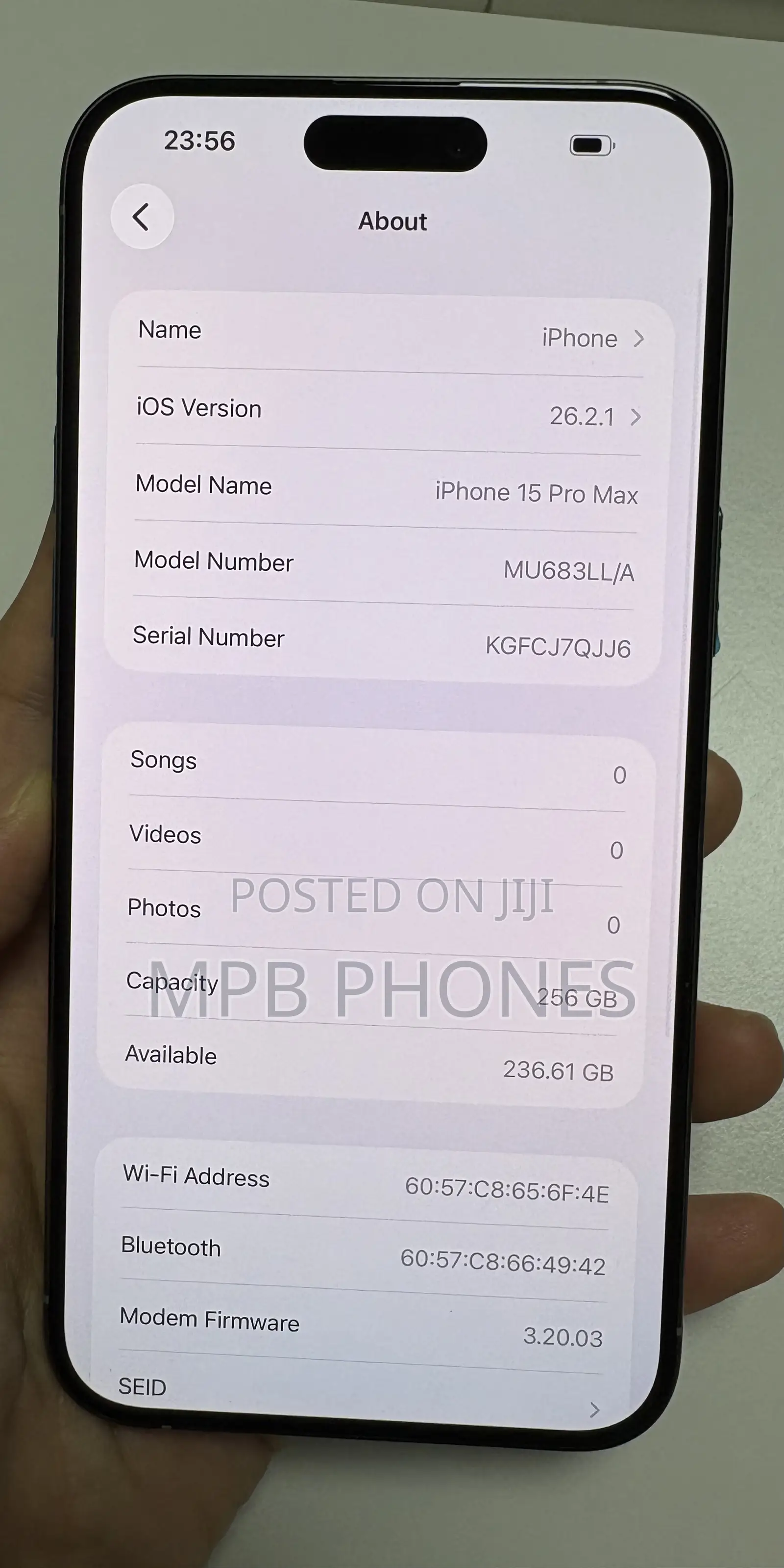 Apple iPhone 15 Pro Max 256 GB Gray