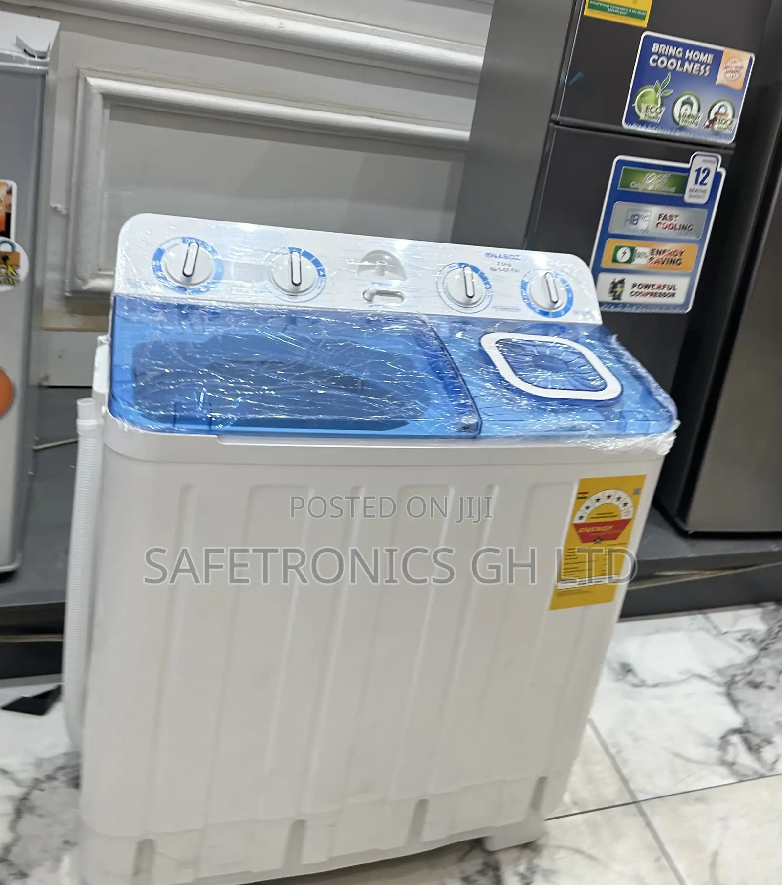 Elegant Topload Zara 11kg Semiautomatic White Electric Washingmachine