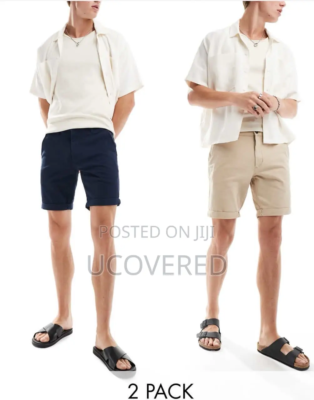 Casual Men’S Khaki Shorts