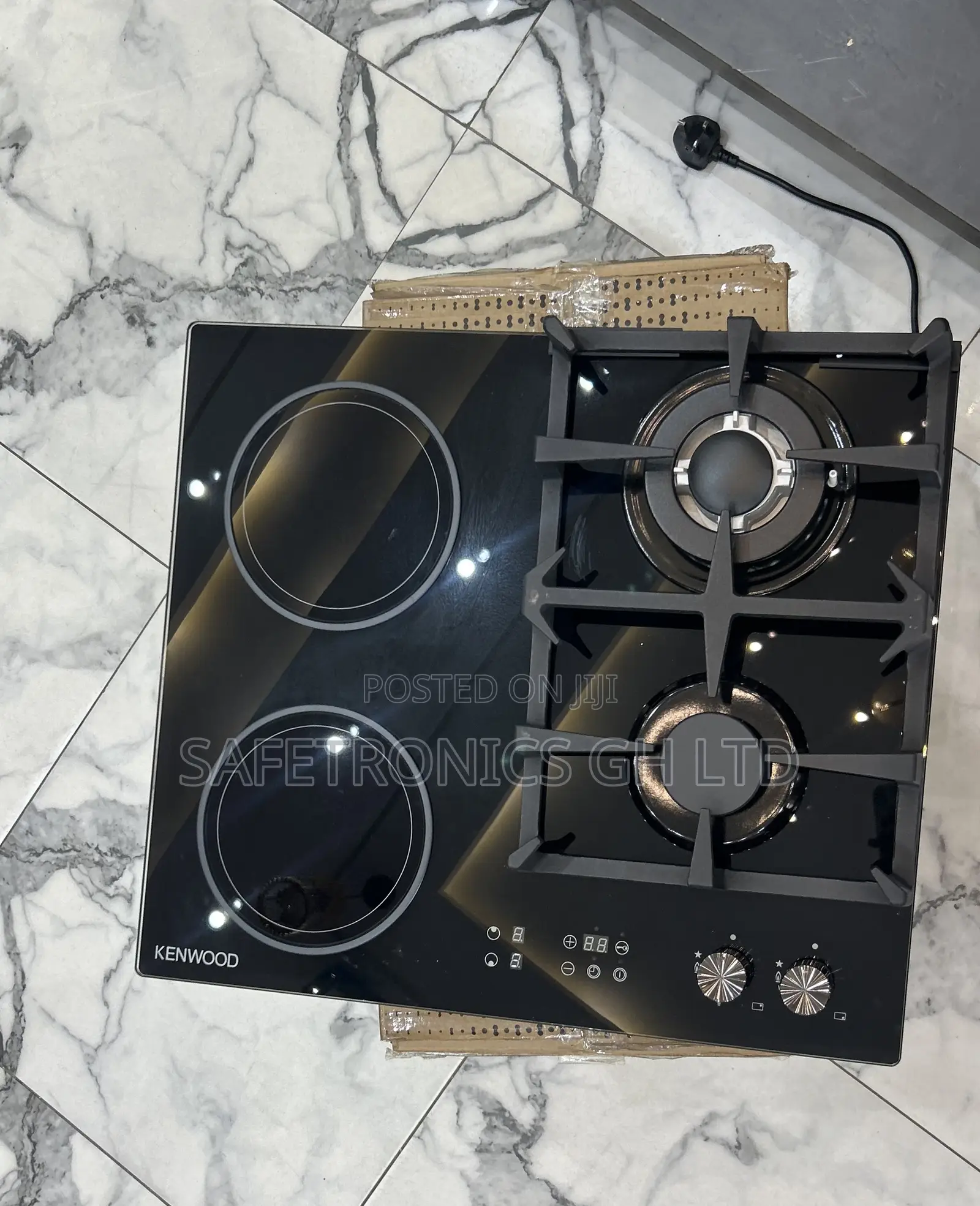 Shop Neat New Built-in Kenwood 2 Gas 2 Electric 60cm Black Hob