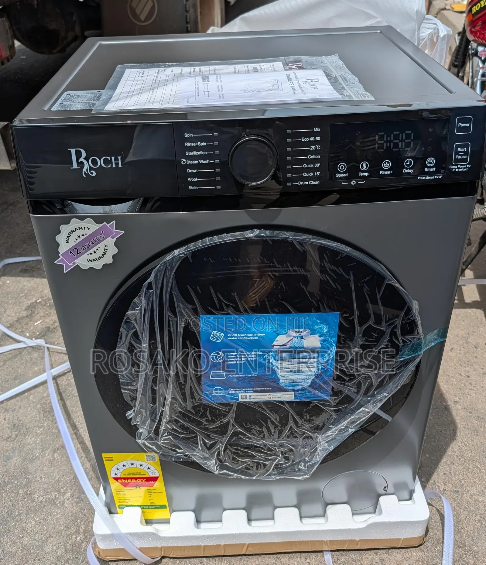 Roch 10kg Front Load Fully Automatic Washing Machine