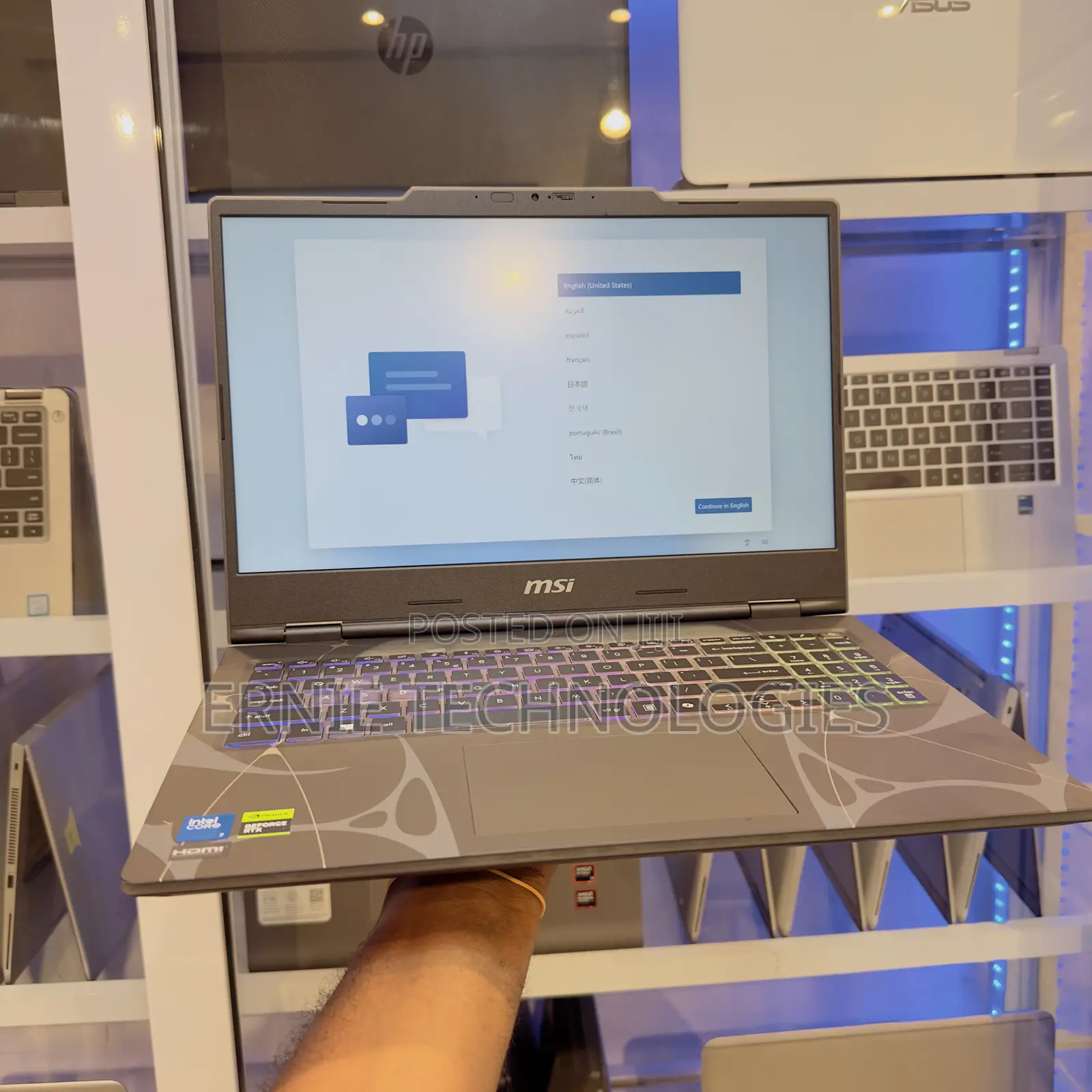 New Laptop MSI Cyborg 15 32GB Intel Core 7 SSD 1T