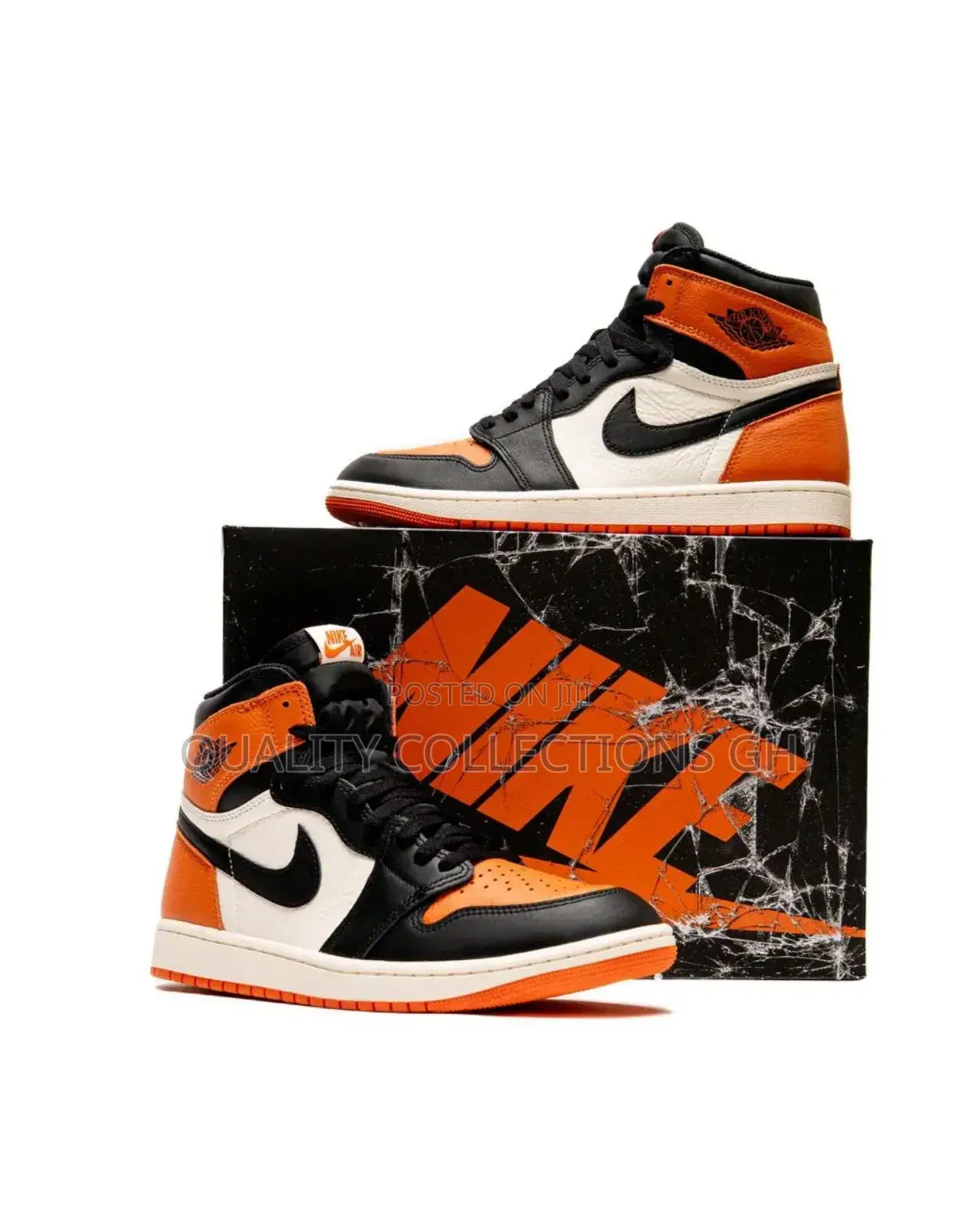 Jordan 1 Black Orange and White
