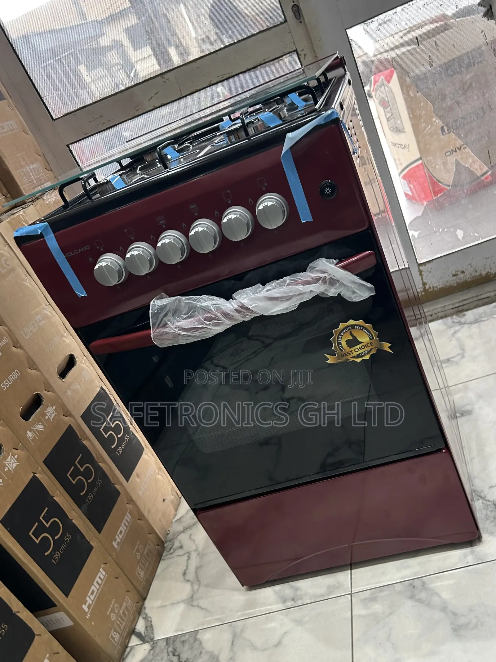 Just Purchase Volcano 4 Gas Cooker Oven Grill (Red) 50x50 Cooker