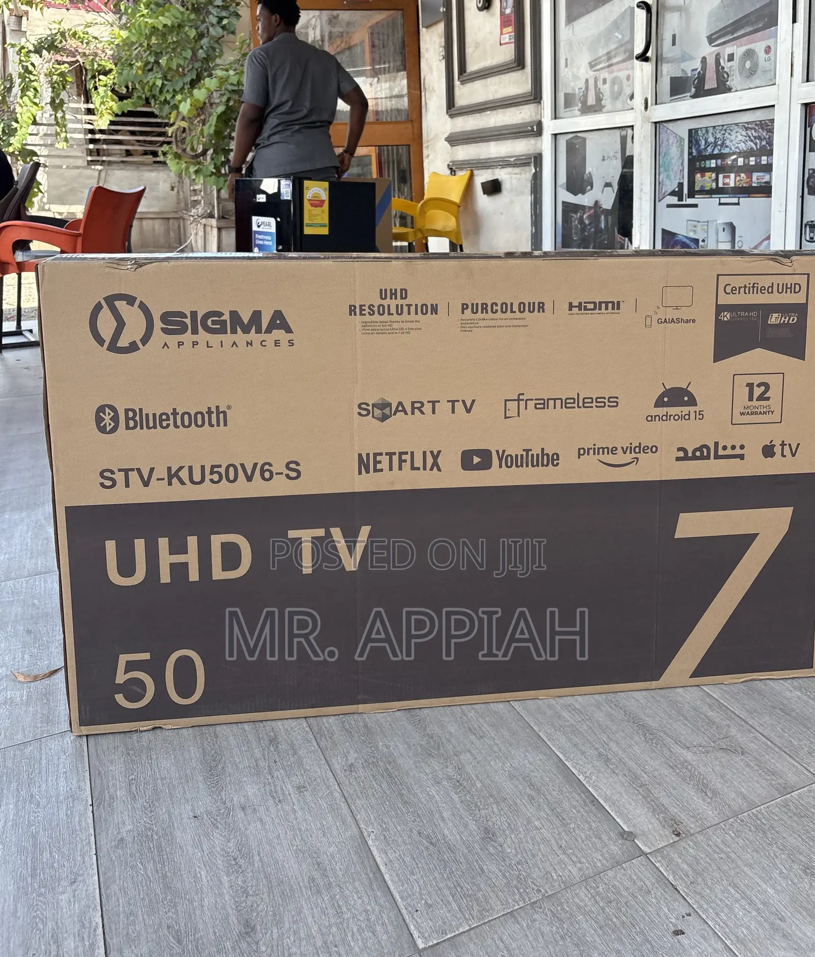Brand New Sigma Sig-Ku50v6-S 50 Inch Uhd Smart Android Television.