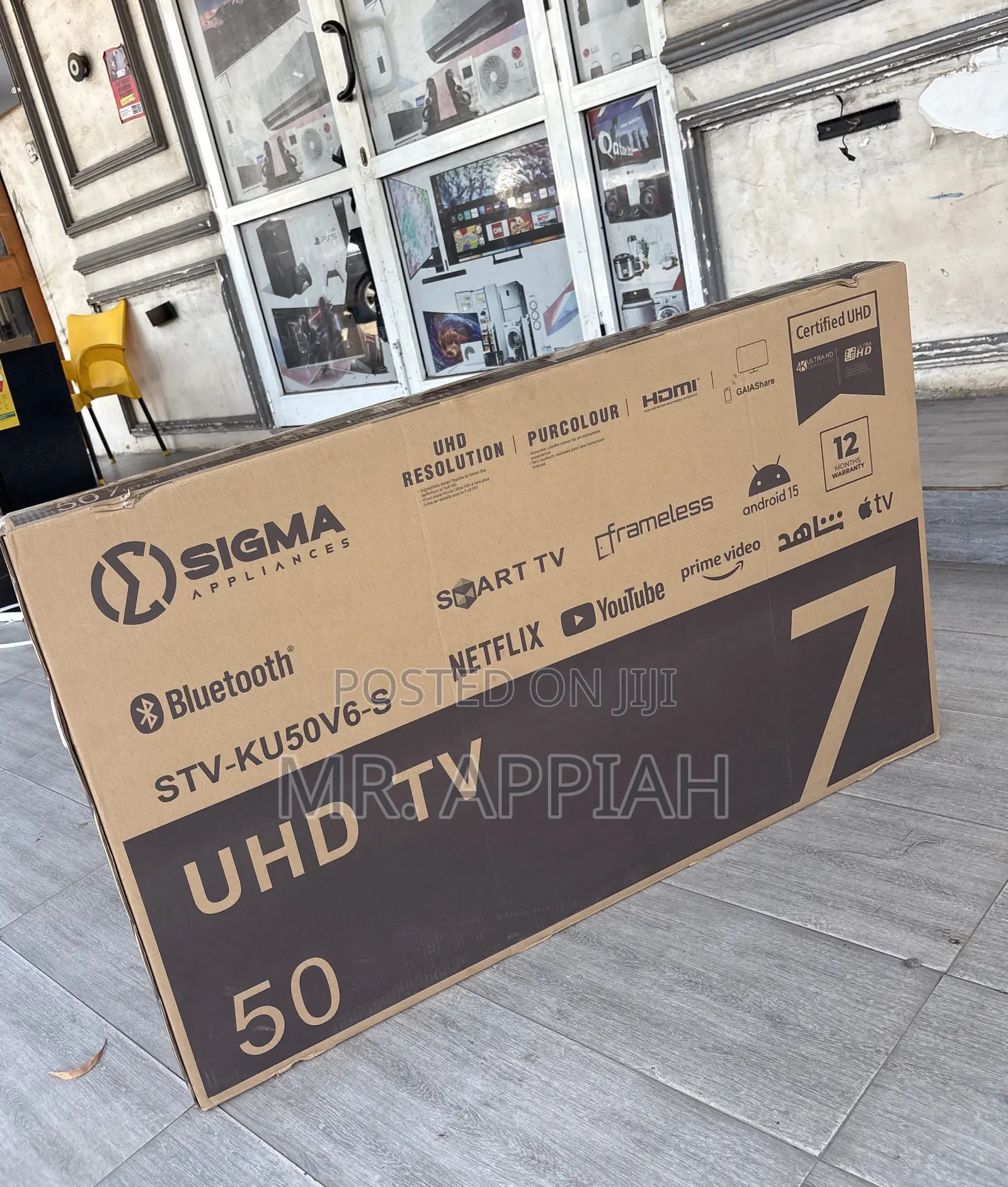 Newly in Stock Sigma 50 Inch Uhd Smart Android Tv(Sig-Ku50v6-S).