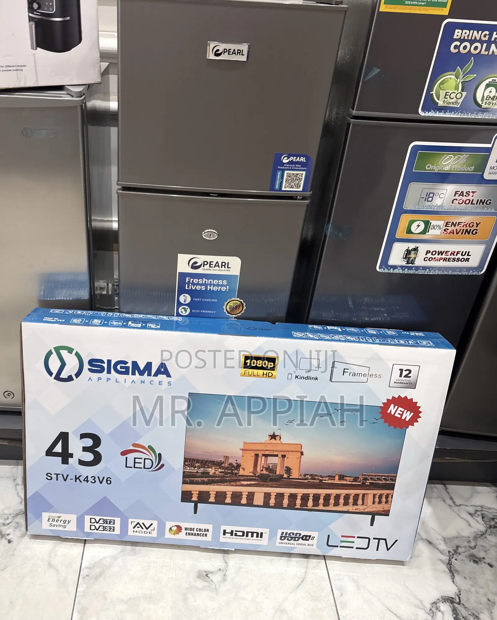 Authentic Sigma Sig-K43v6 43 Inch Full Hd Digital Tv(Black).