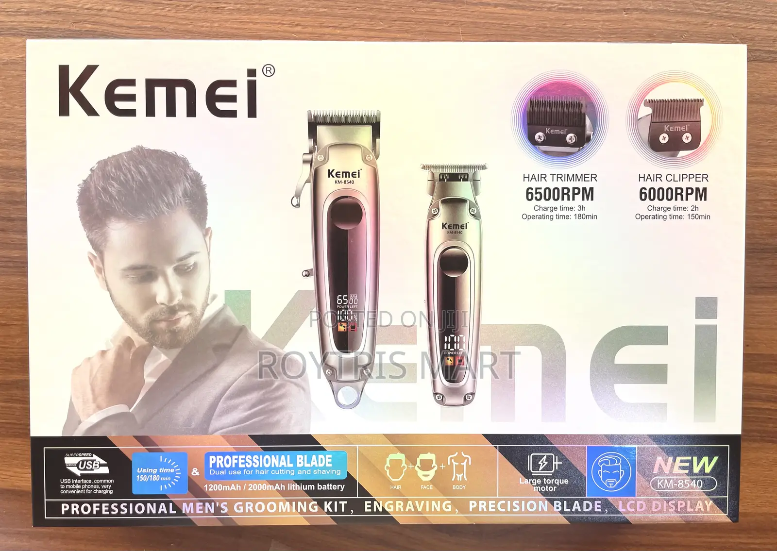 Kemei Km-8340 Professional Men's Grooming Kit