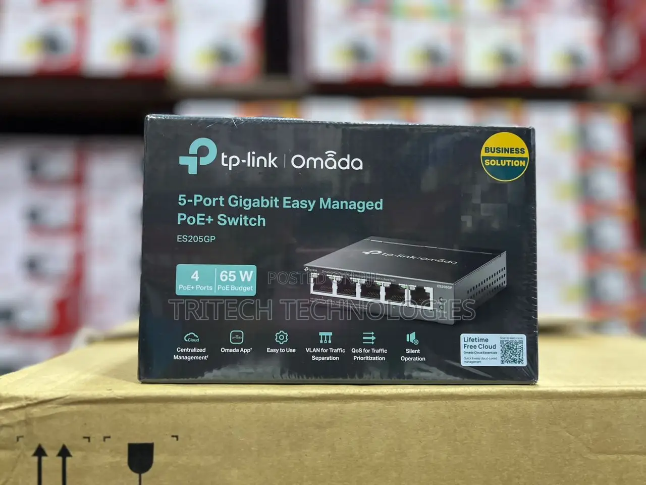 Tp-Link Es205gp Omada 5-Port Gigabit Managed Switch With 4port Poe