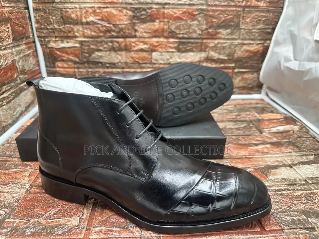 Premium Leather Half Boot for the Modern Gentleman, With Confidence.
