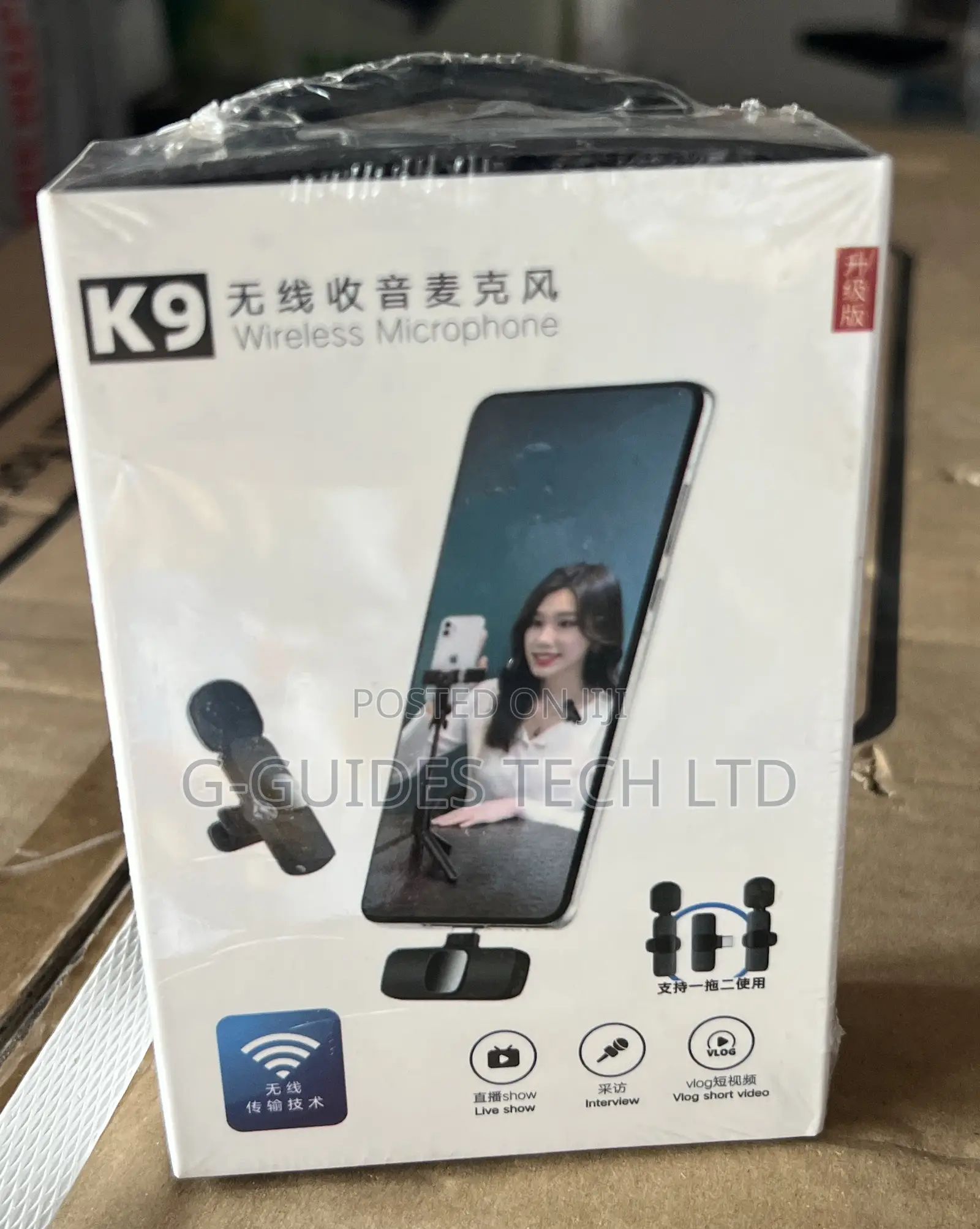K9 Wireless Lavalier Microphone For iPhone And Type-c