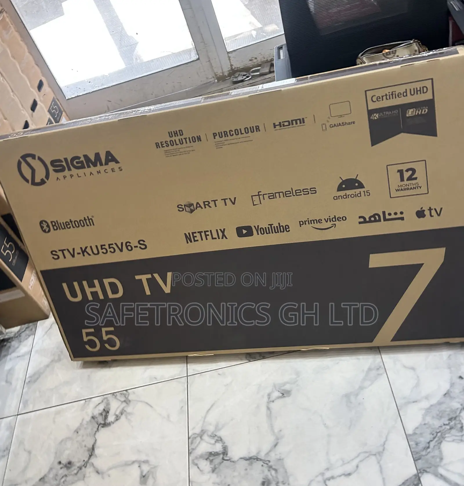 Massive 55 Inch Smart Led Android Sigma Uhd Tv