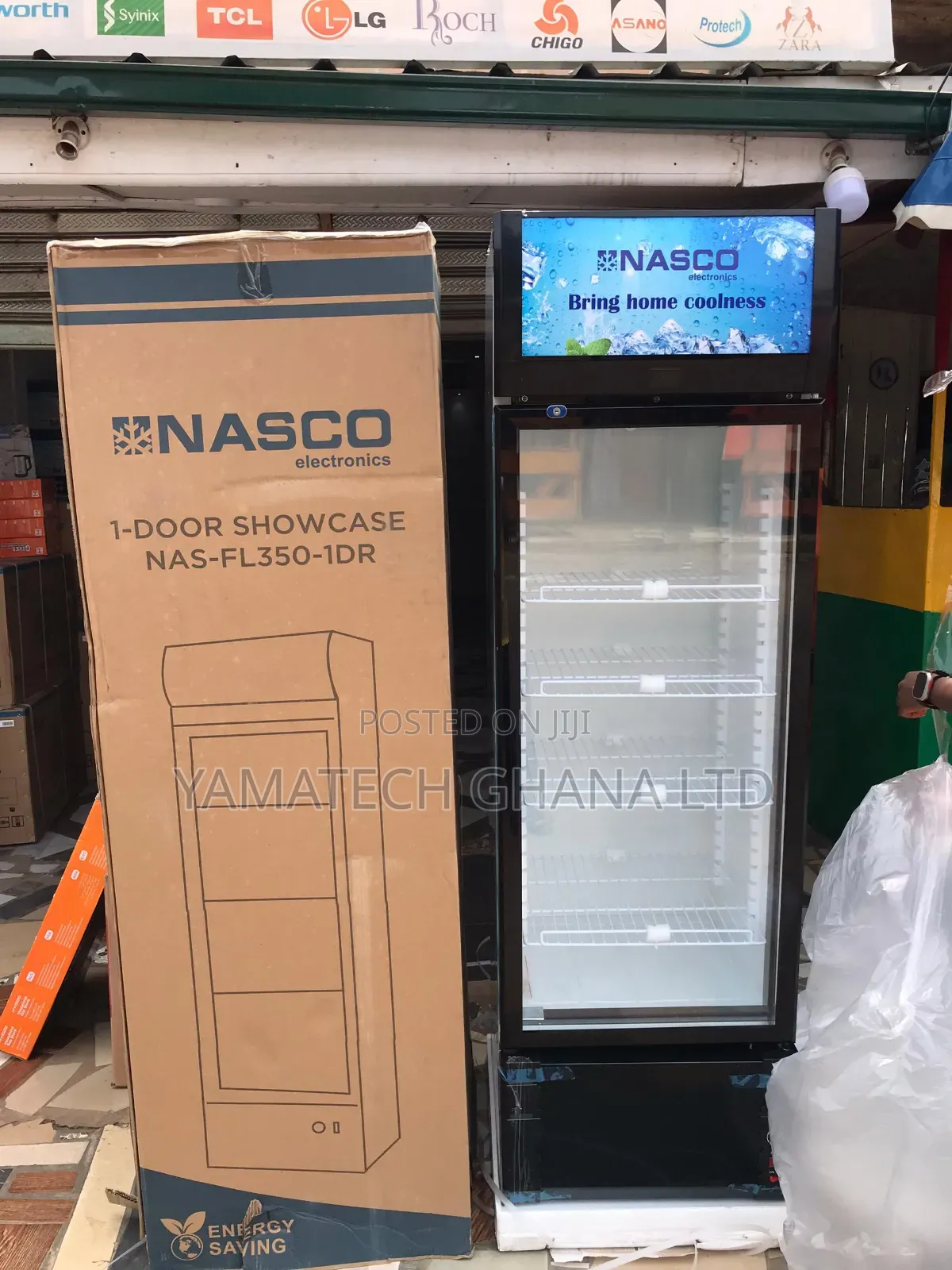 Brand New Durable Nasco 288 Litre Display Fridge
