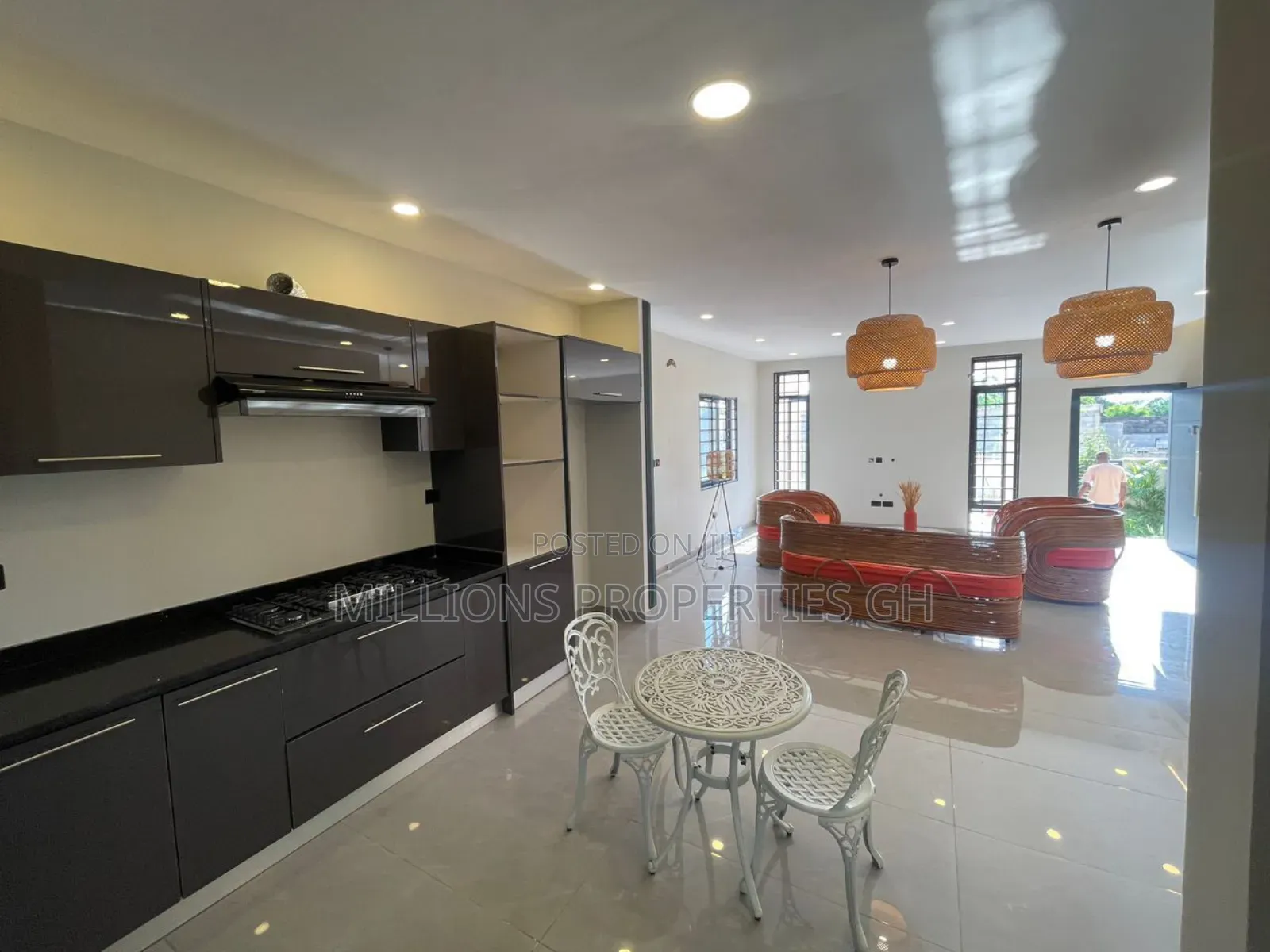 Furnished 3bdrm House in Millions Properties, Accra Metropolitan