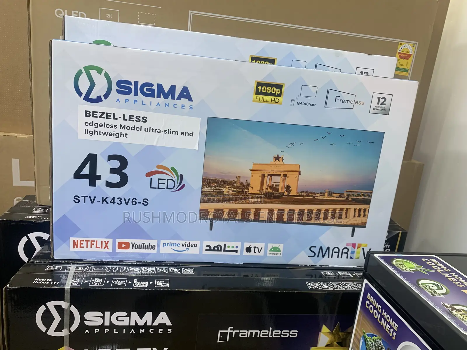 Sigma 43-inch Premium Frameless Smart Tv: Crystal Clear Fhd
