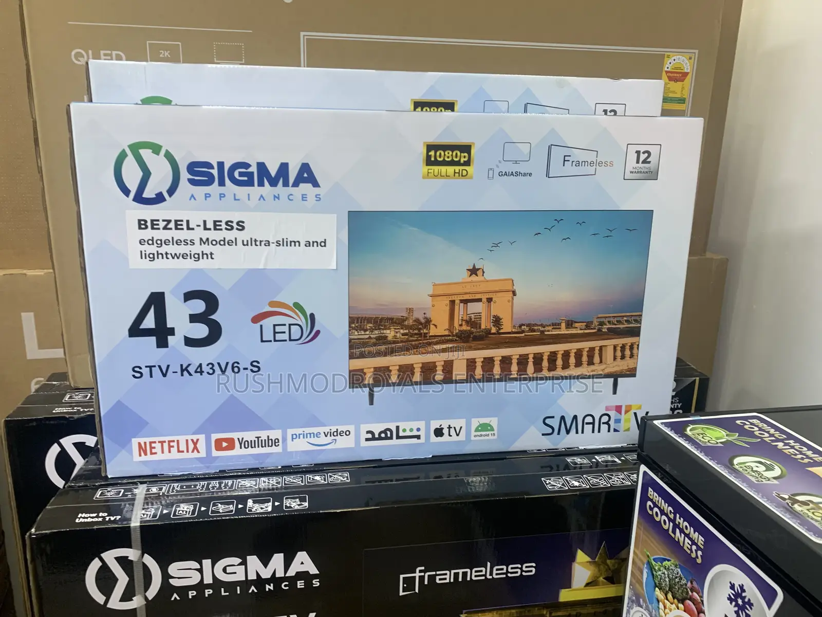 Sigma 43-inch Premium Frameless Smart Tv: Crystal Clear Fhd