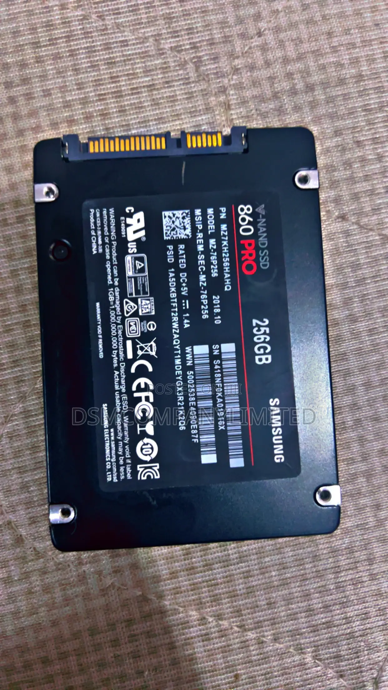Authentic Branded SSD Sata 256 Gb