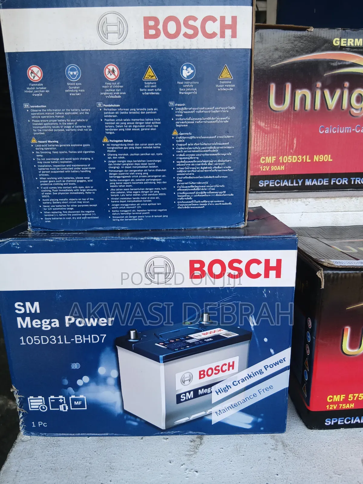 Original Bosch 15 Plate 12v 72Ah