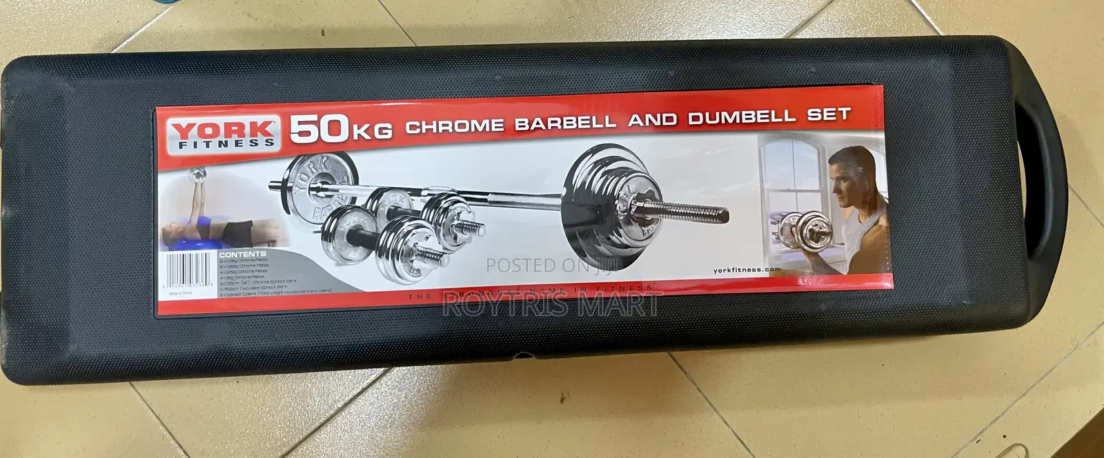 50kg Dumbbells and Barbell Set