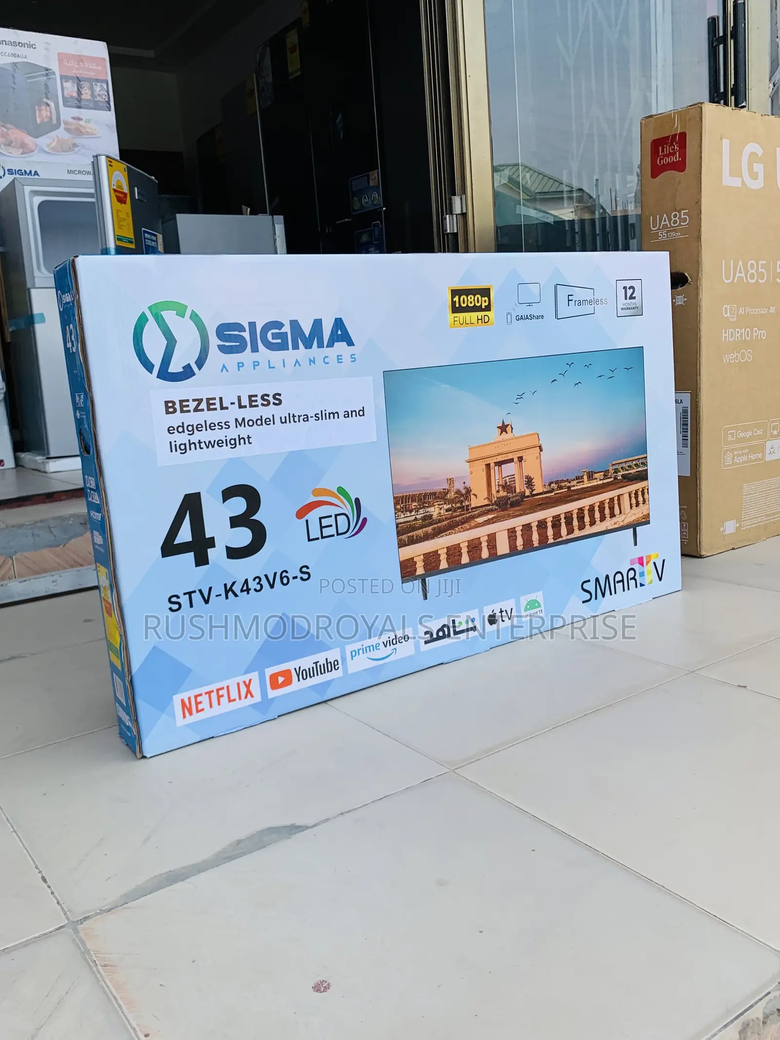 Sigma 43" Frameless Fhd Smart Android Tv (Stv-k43v6-s)