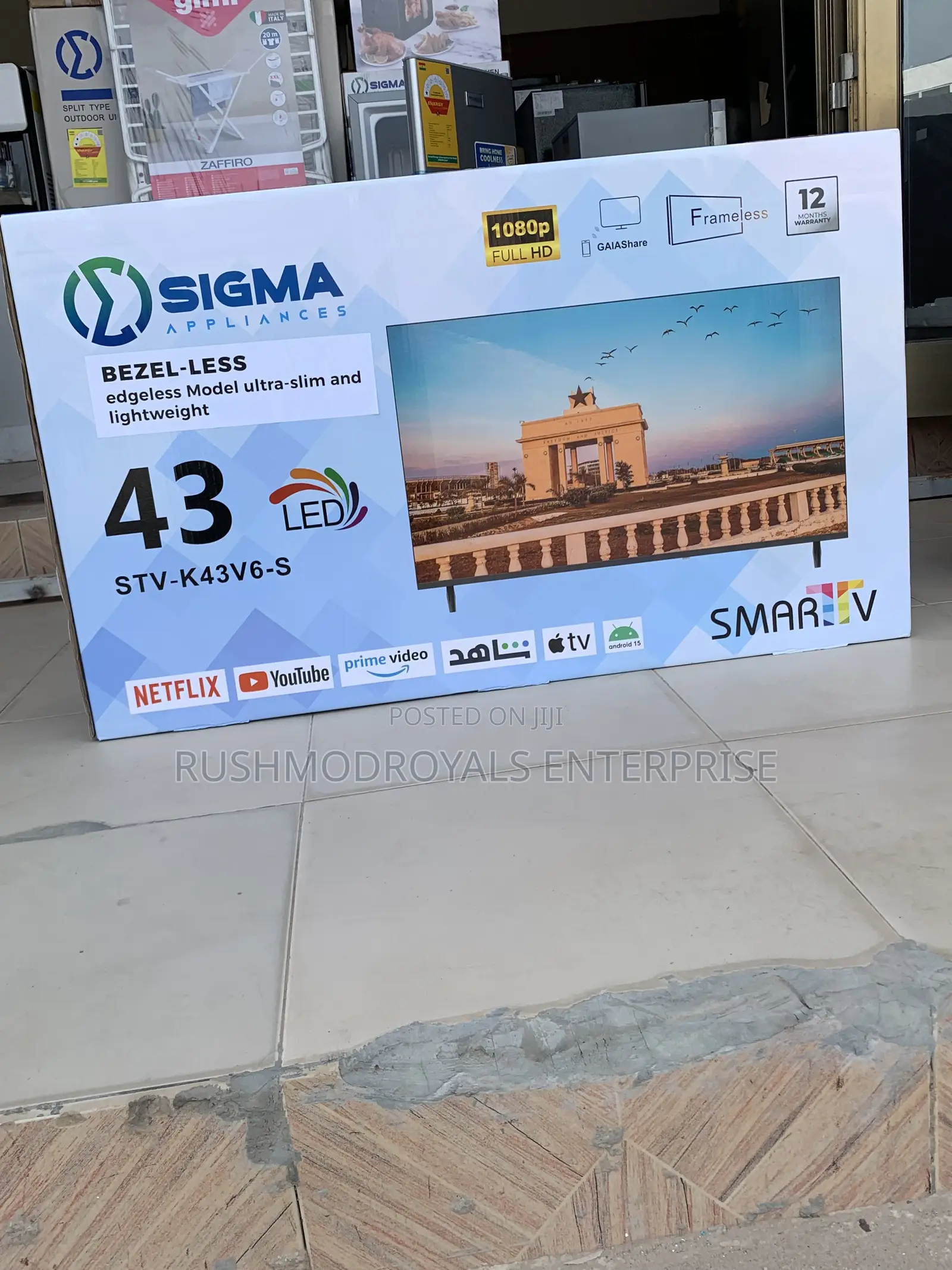 Slim. Smart. Stunning: Sigma 43” Digital Fhd Led Tv (Stv-k43v6-s)