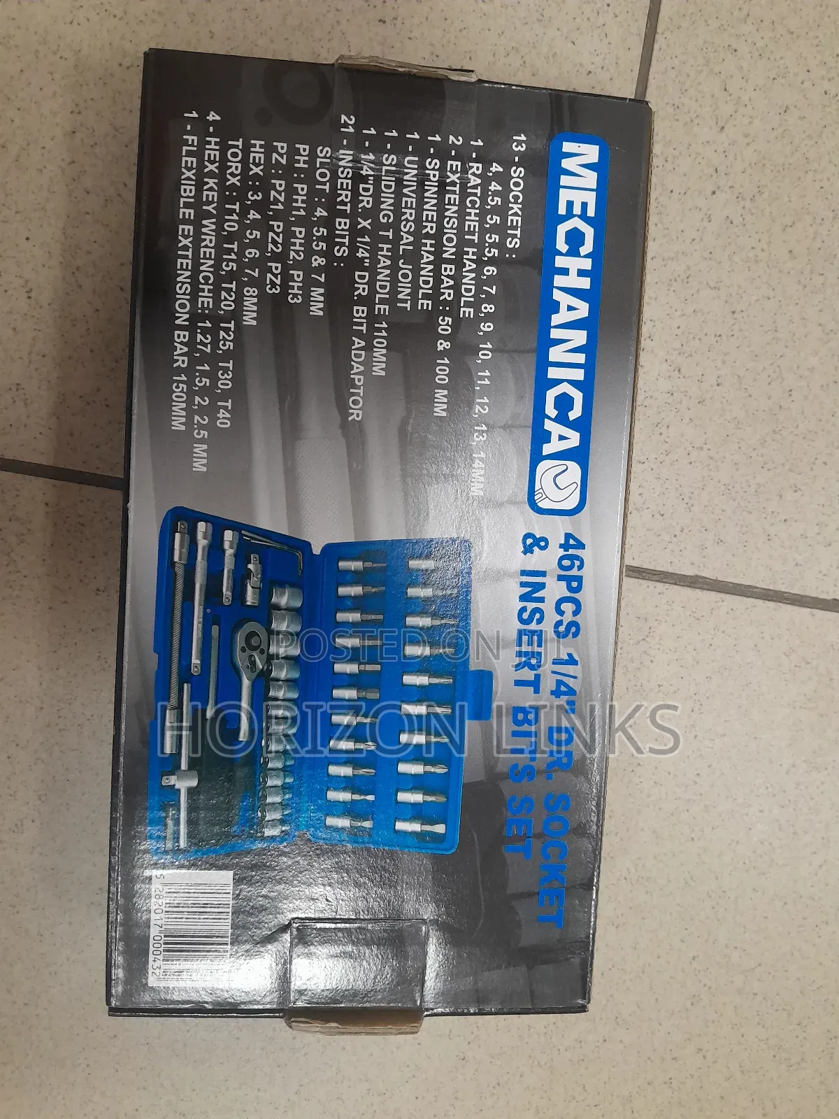 Mechanica Professional Socket Set Me-46-1/4