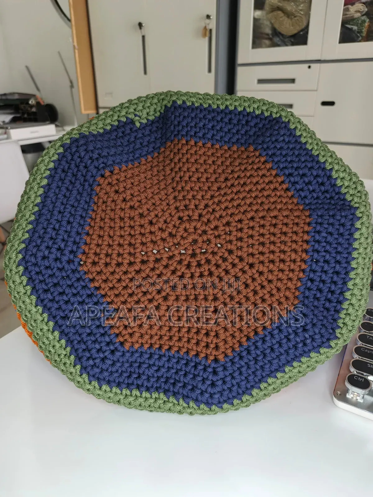 Crochet Polyester Cord Basket