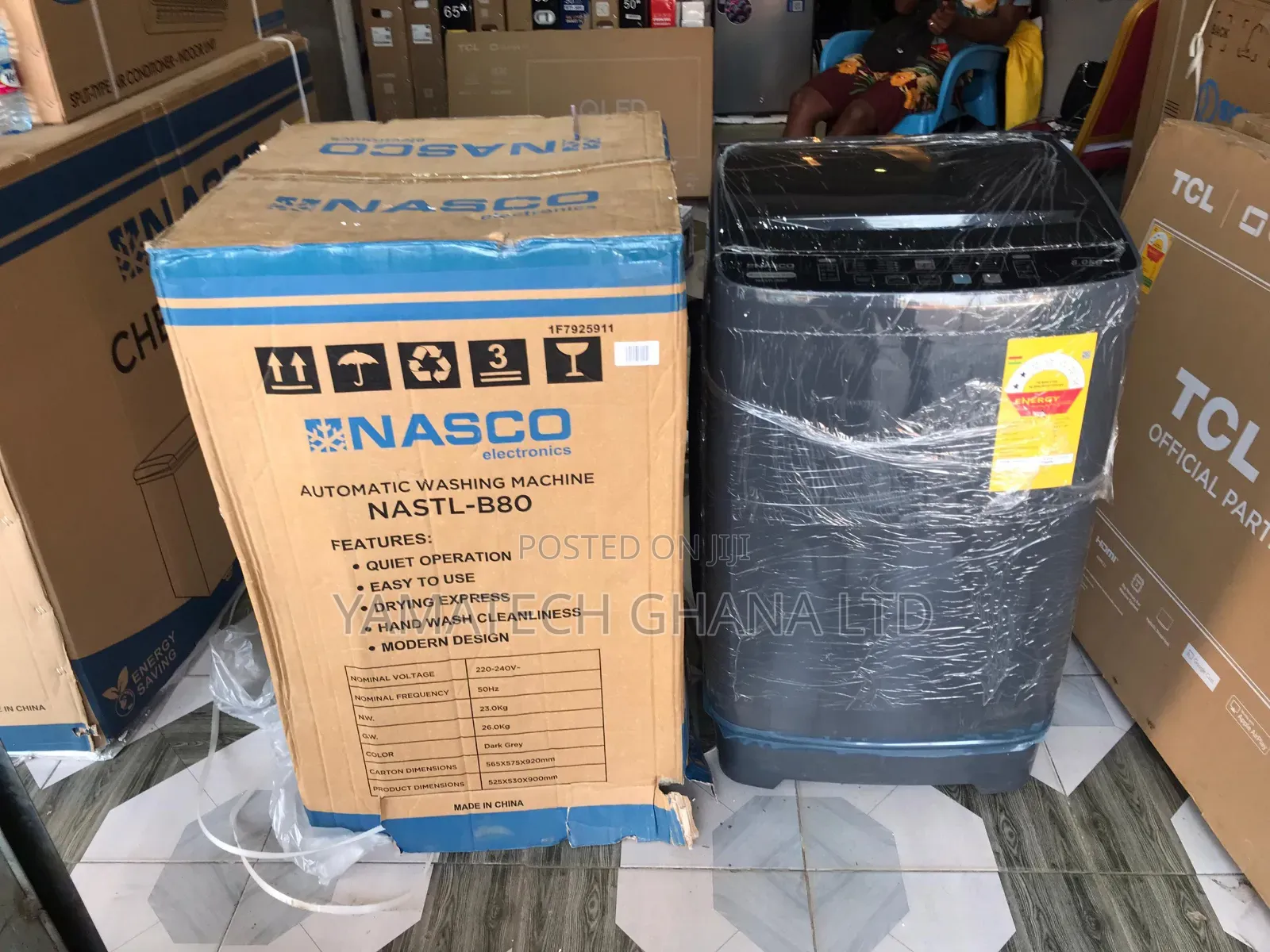 Brand New Nasco 8kg Fully Automatic Top Load Washing Machine