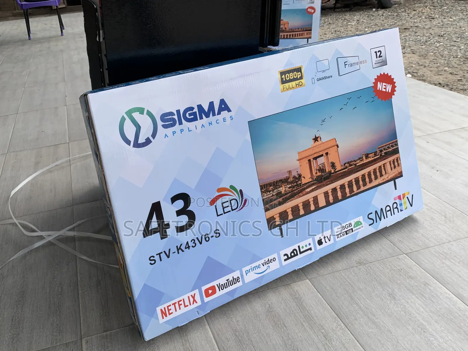 Frameless Sigma 43 Inch Smart Uhd Android Frameless Digital Tv