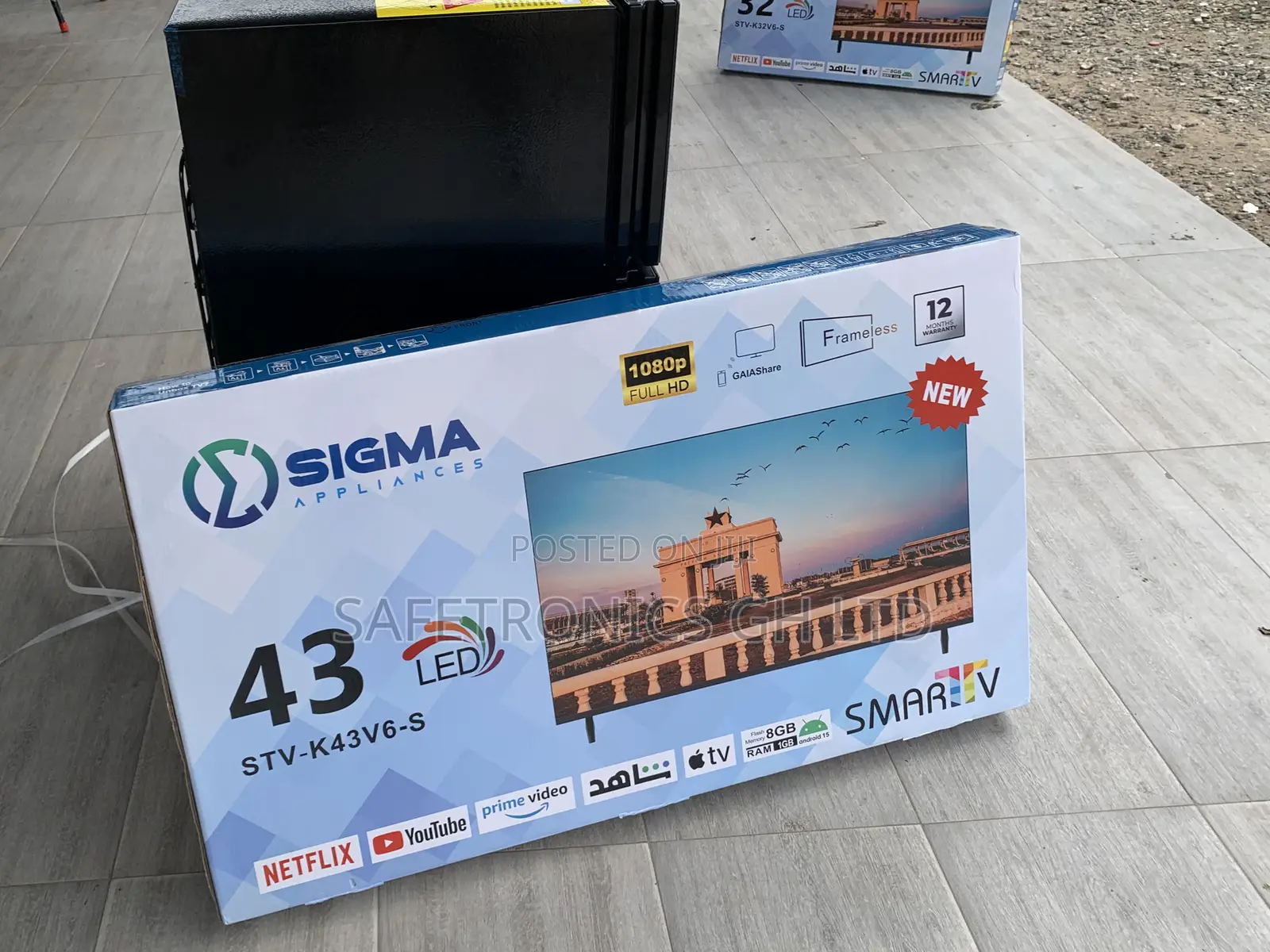 Ultra Modern Sigma 43 Inch Android Led Android Frameless Digital Tv