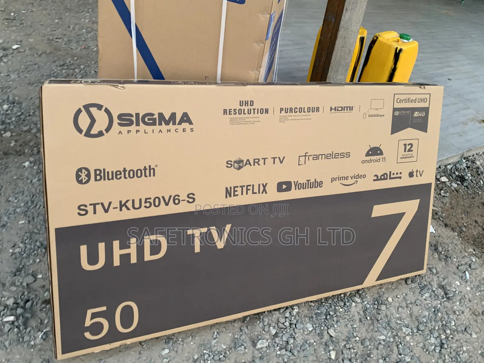 Order Durable 50 Inch Smart Android Sigma Uhd Frameless Tv