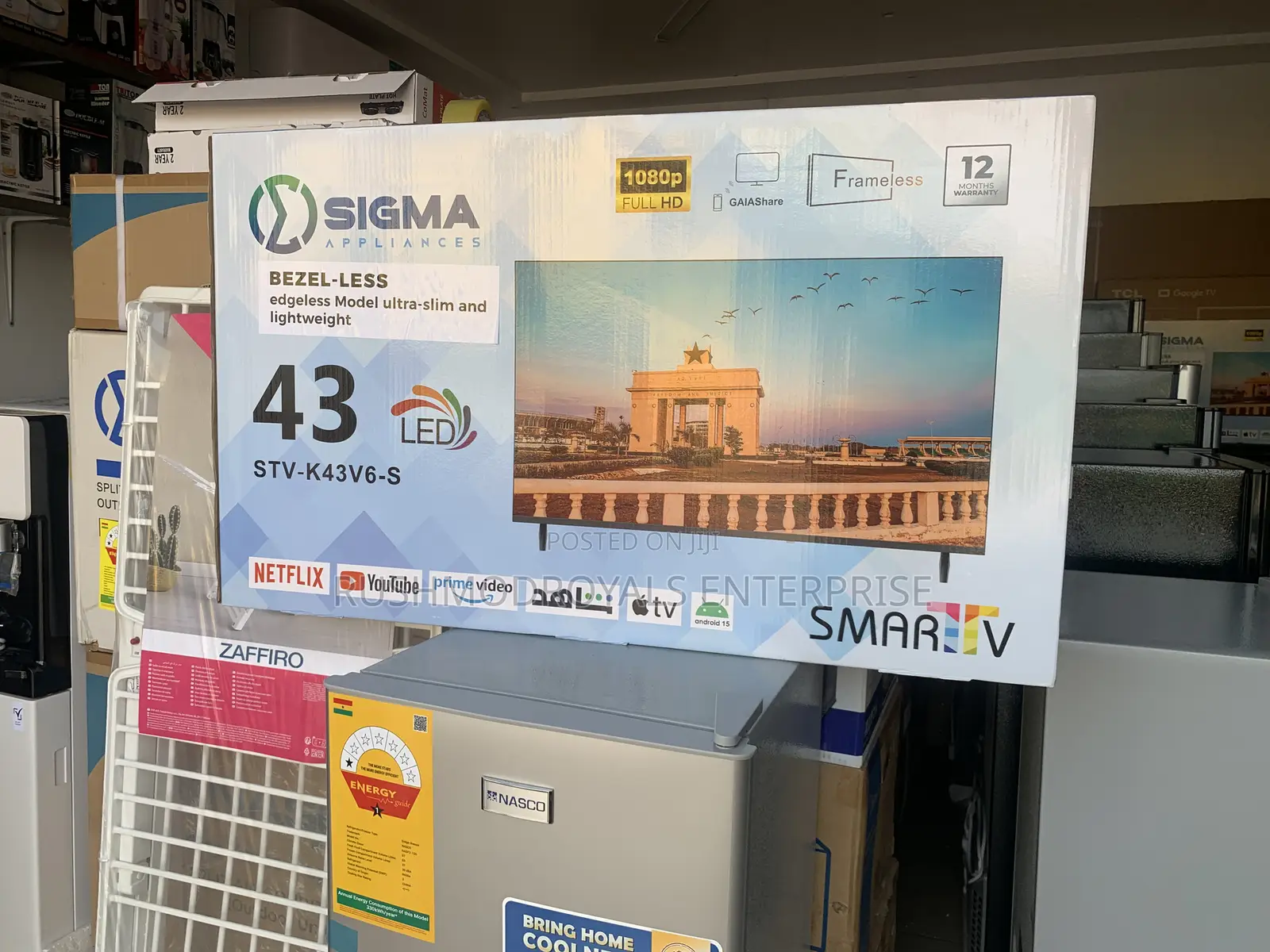 Slim. Smart. Stunning: Sigma 43” Digital Fhd Led Tv (Stv-k43v6-s)