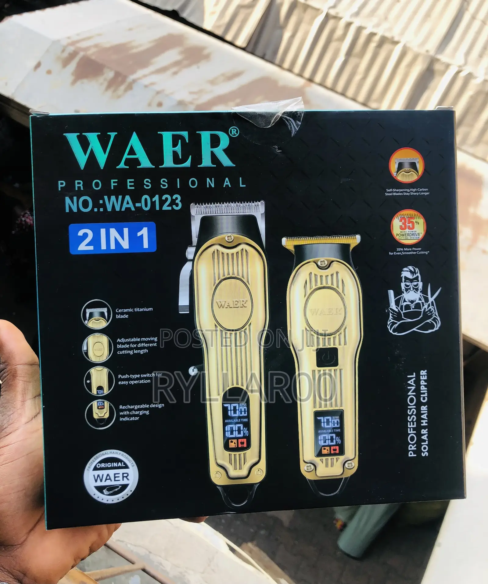 Waer Professional 2 in 1 Hair Clipper(Original)