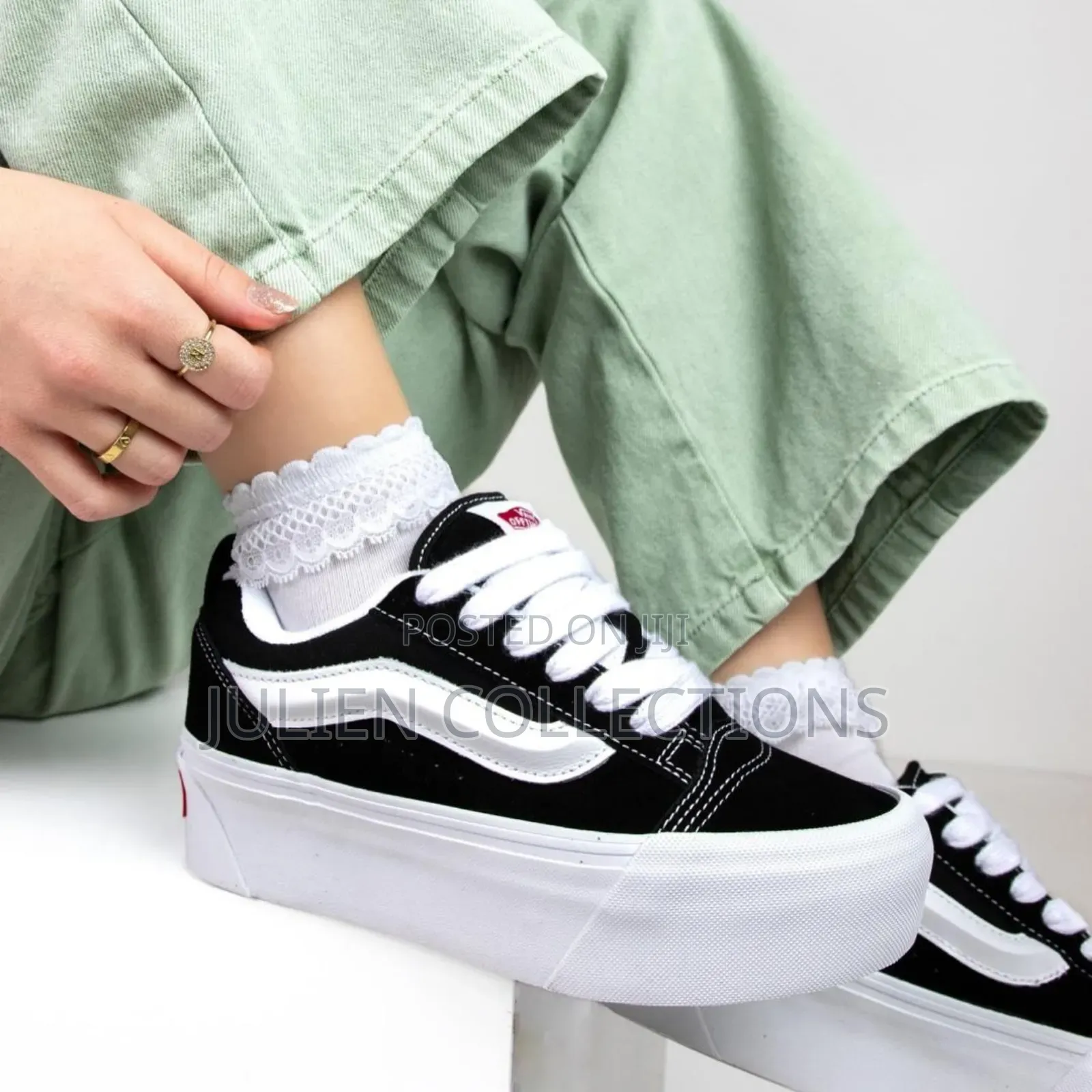 Van Old Skool Big Sole Black and White