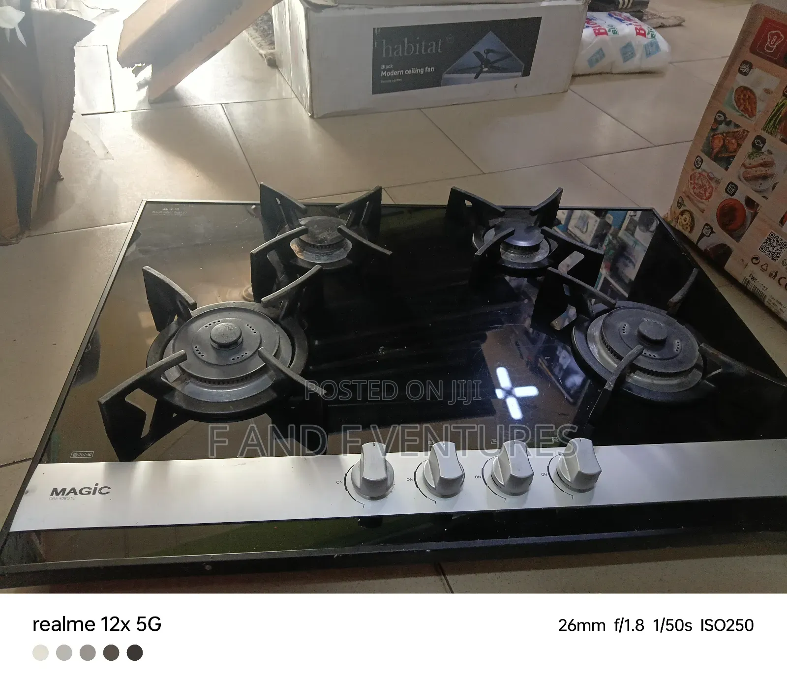 4 Burner Glass Top