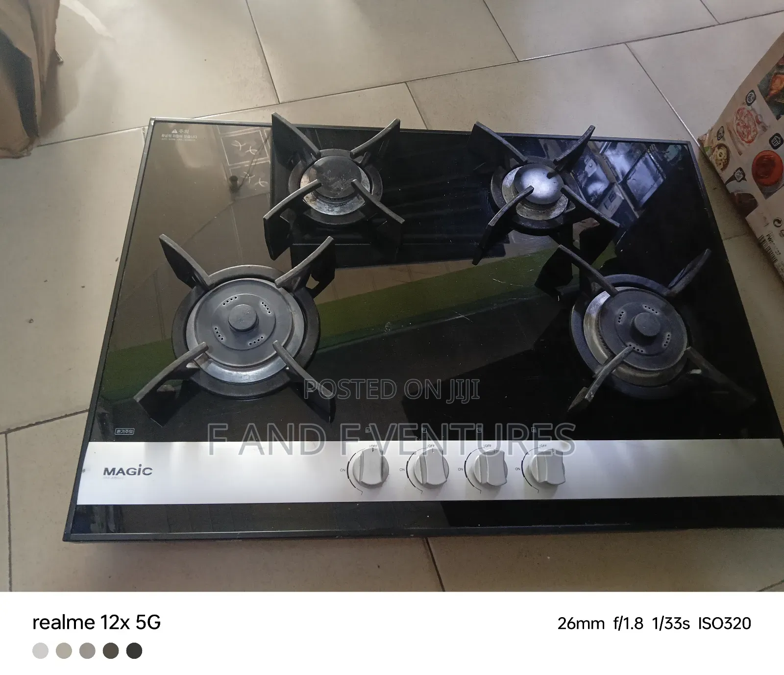 4 Burner Glass Top