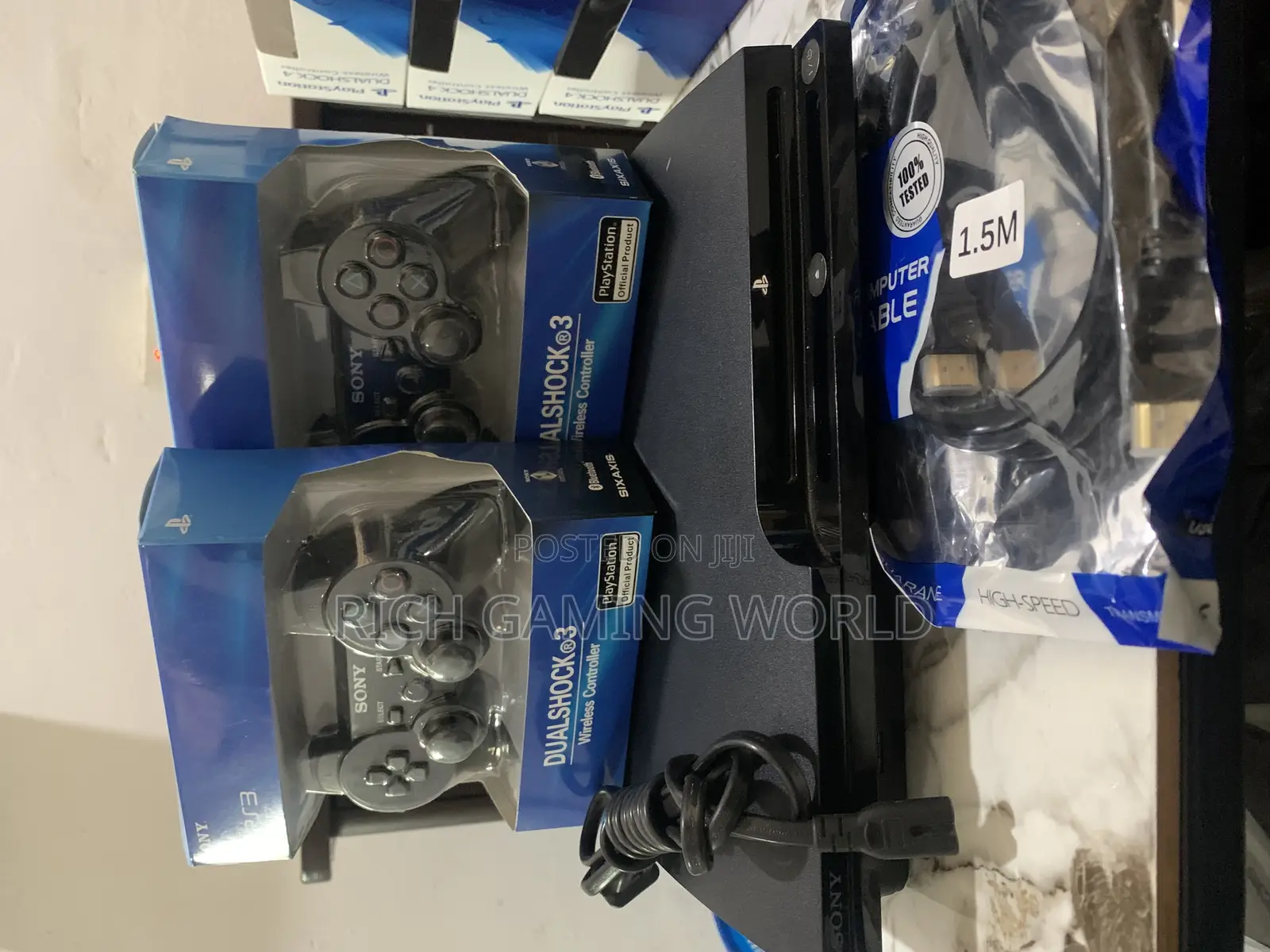 Ps3 With 8 Games Two Two Controllers