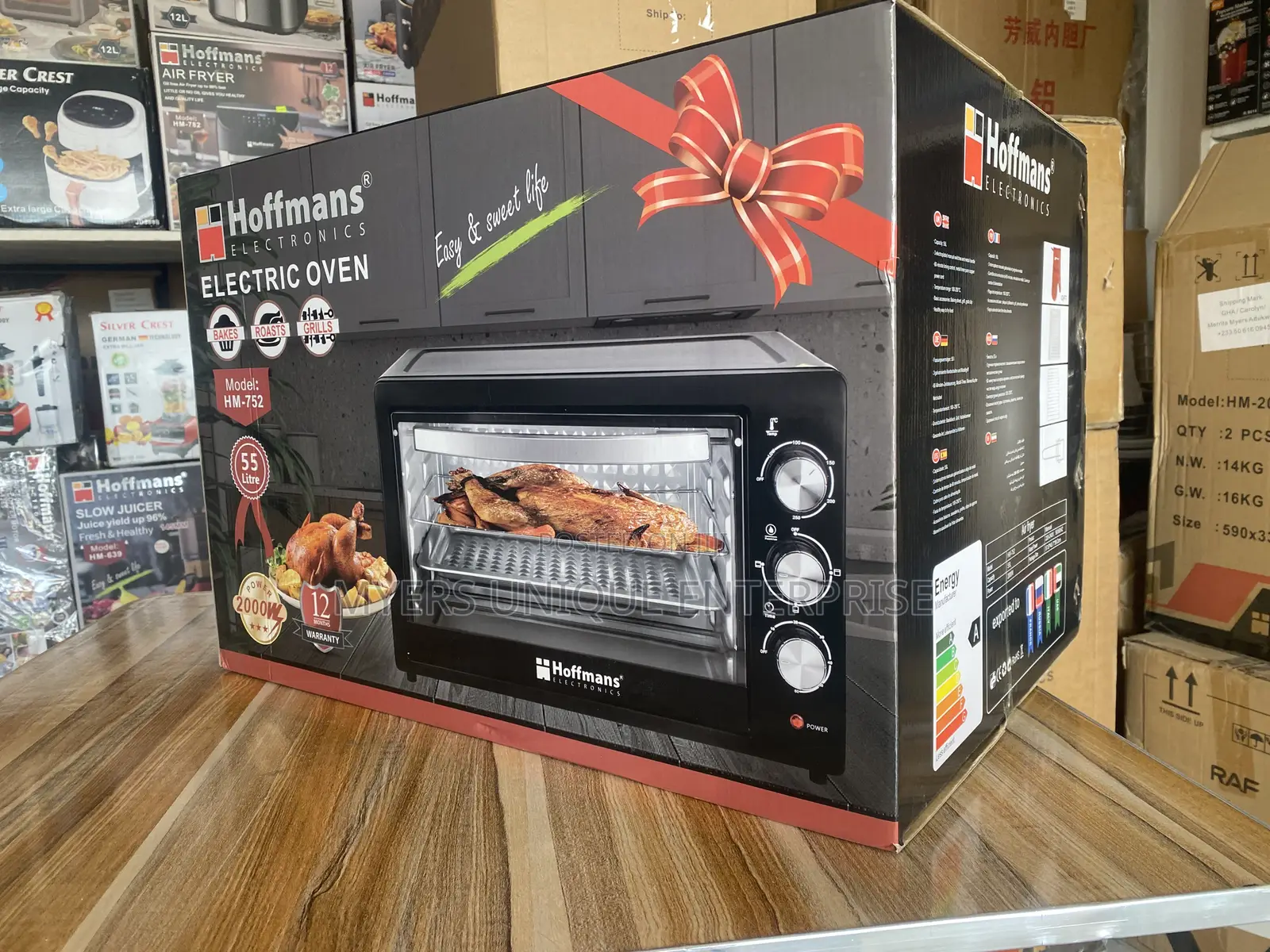 Multi-Bake Hoffman Electric Oven 55l With Two Trays