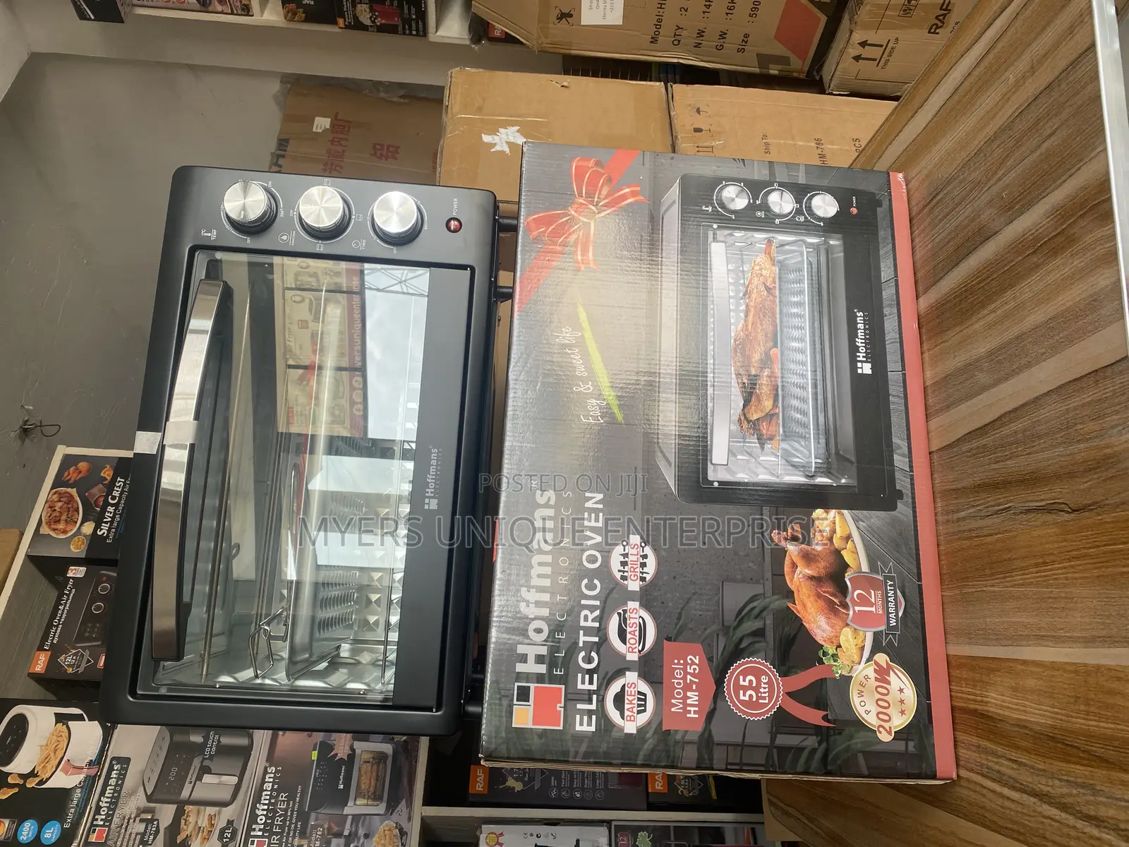 Glass-Door Hoffmans 2000w Electric Oven