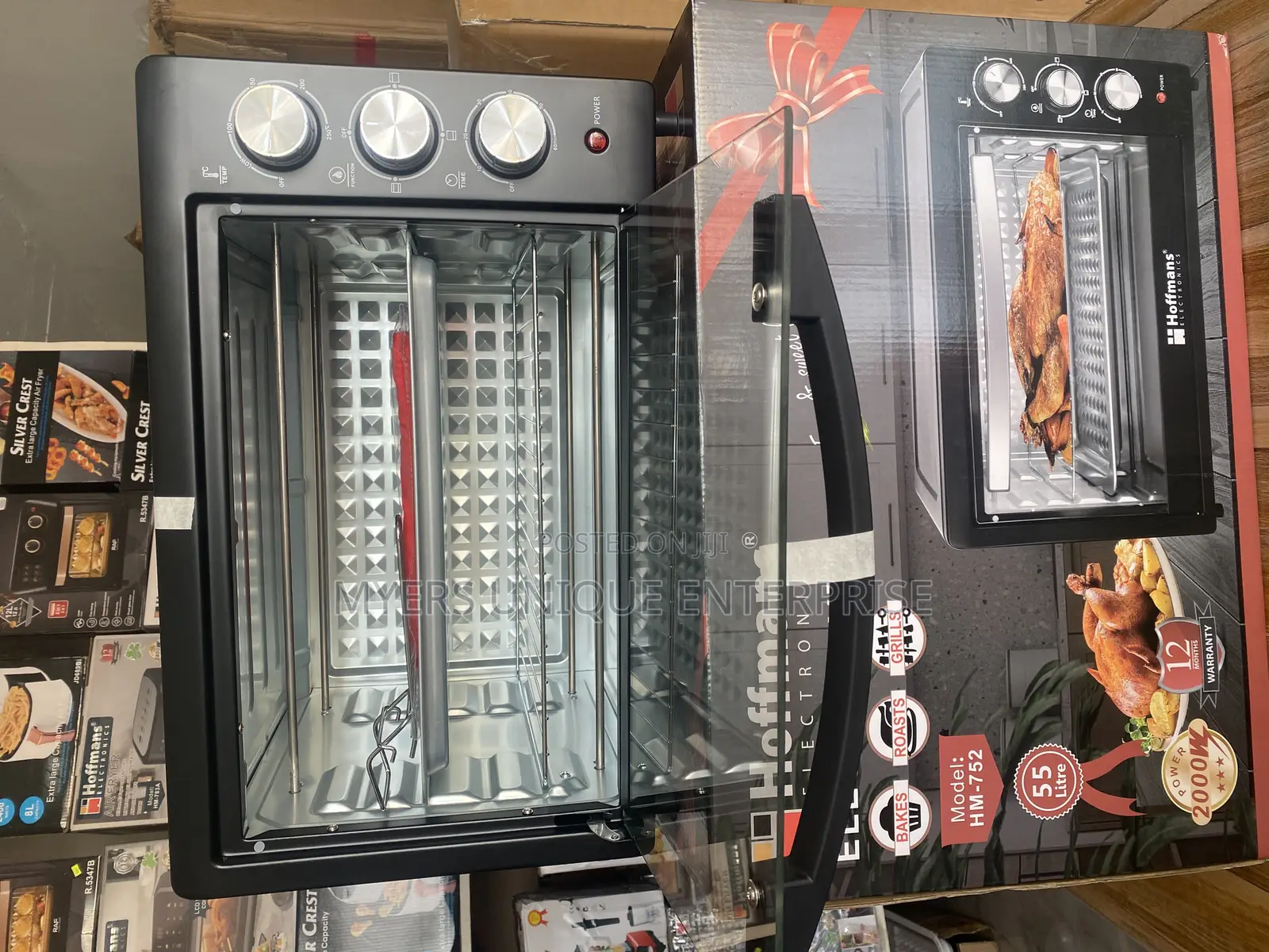 Hoffmans Flavour-Retaining 55l Capacity Electric Oven