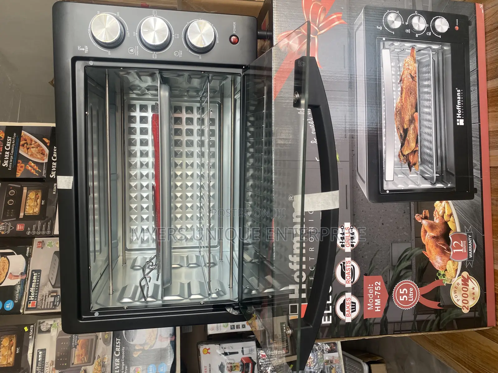 Non-Rusting Hoffman 2000w Electric Oven 55l