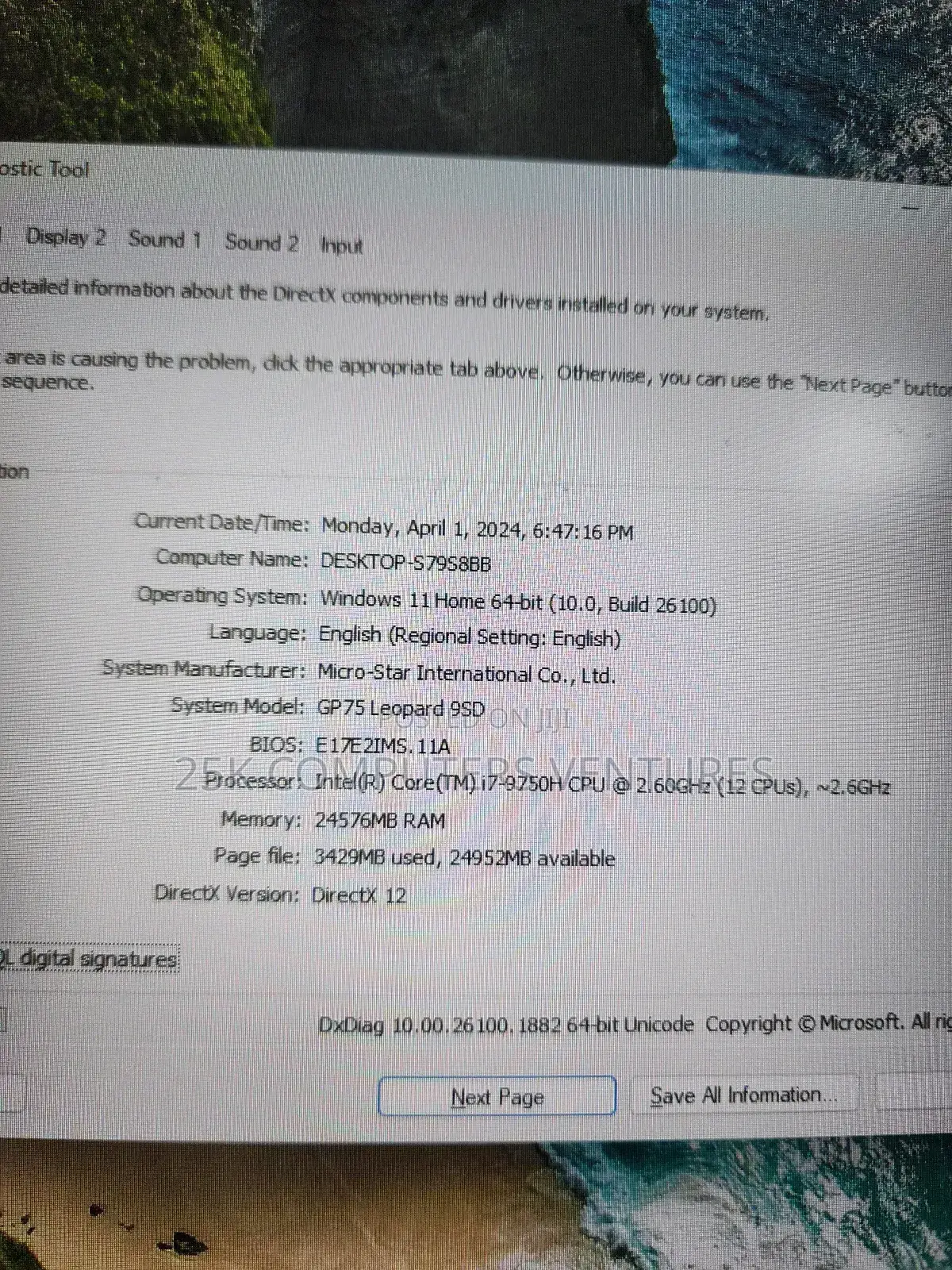 Laptop MSI GP75 Leopard 24GB Intel Core i7 SSD 1T