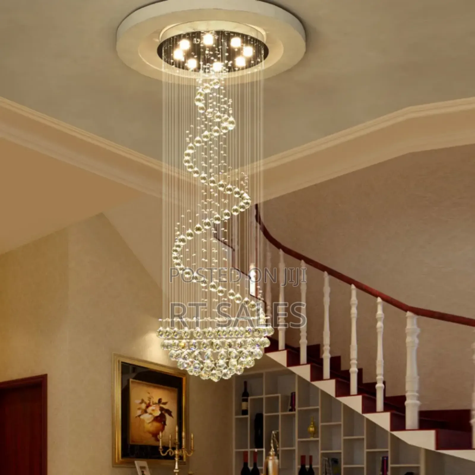 New Staircase Chandelier Light.