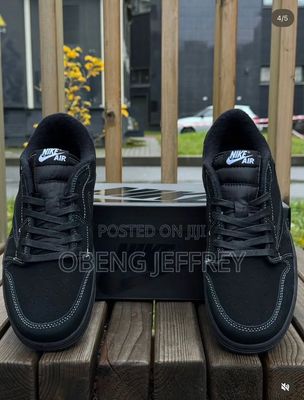 Original Air Jordan 1 Low Travis Scott Black Phantom