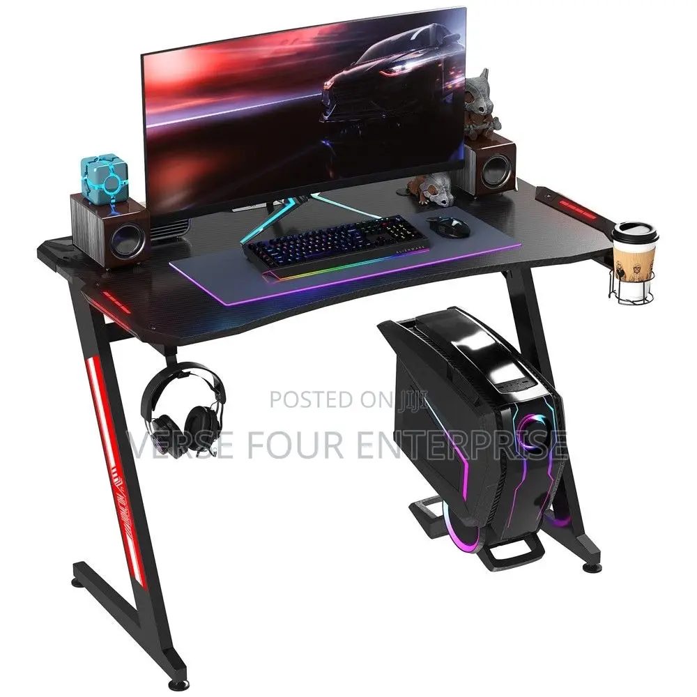 Z Shaped Ergonomic Gaming Desk
