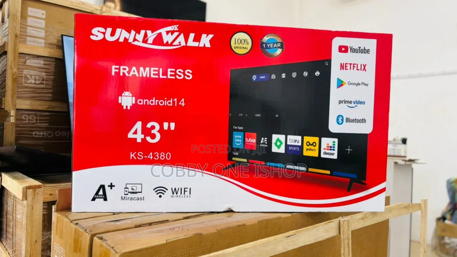 Sunnywalk 43" Frameless Smart Tv
