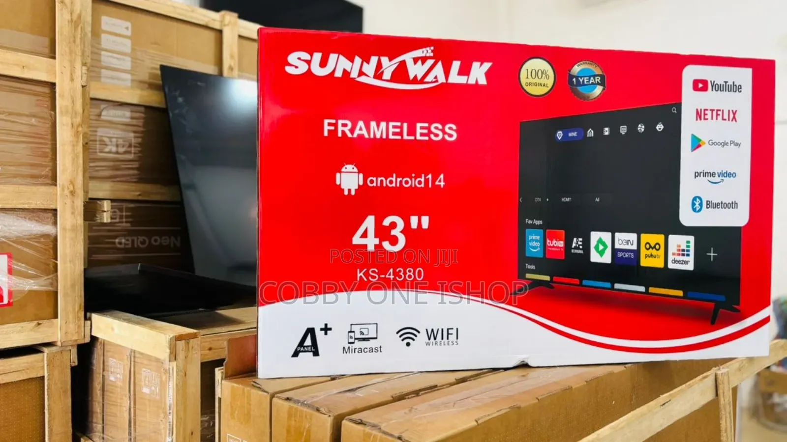 Sunnywalk 43" Frameless Smart Tv