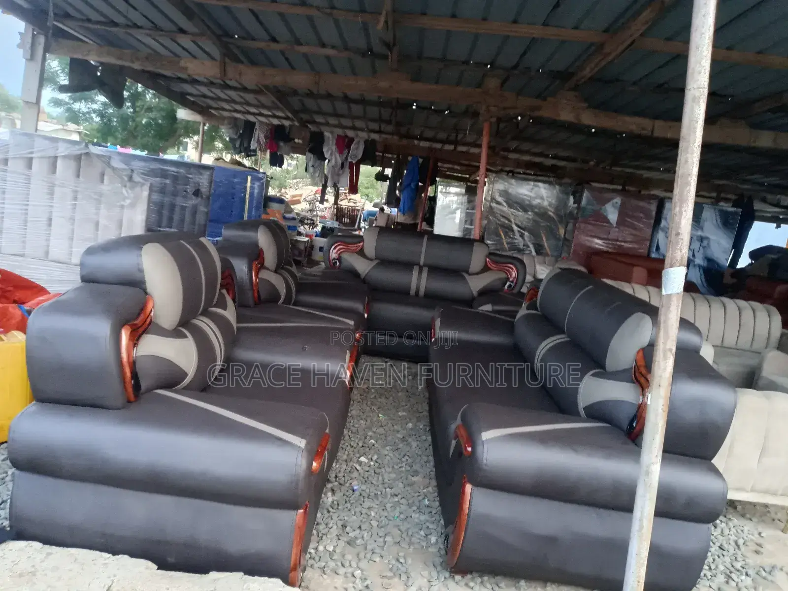 Newly Made Executive Big Leather Sofa Sets